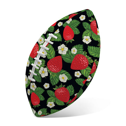 Strawberry And Flower Pattern Print Rugby Ball