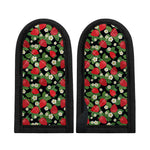 Strawberry And Flower Pattern Print Skillet Handle Cover