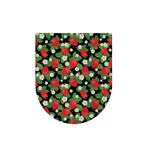 Strawberry And Flower Pattern Print Toilet Lid Cover