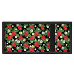 Strawberry And Flower Pattern Print Trifold Wallet