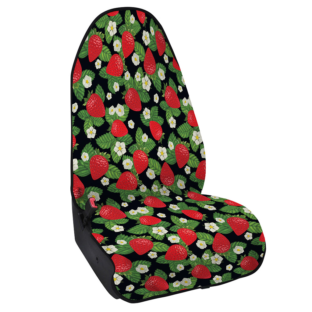 Strawberry And Flower Pattern Print Waterproof Car Seat Cover