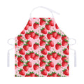 Strawberry Fruit Pattern Print Adjustable Apron