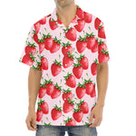 Strawberry Fruit Pattern Print Aloha Shirt