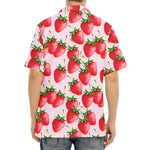 Strawberry Fruit Pattern Print Aloha Shirt