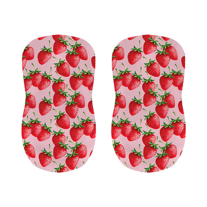 Strawberry Fruit Pattern Print Bar Stool Covers