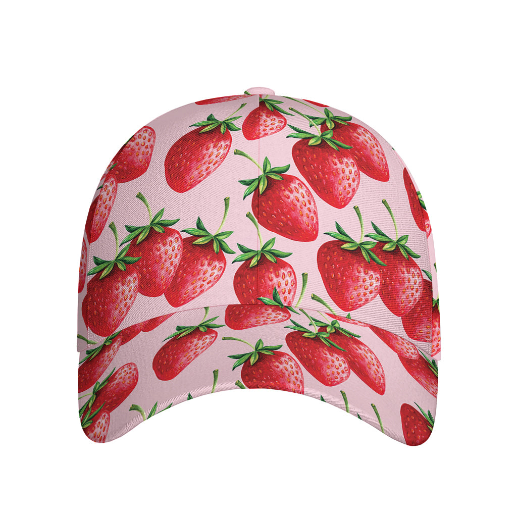 Strawberry Fruit Pattern Print Baseball Cap