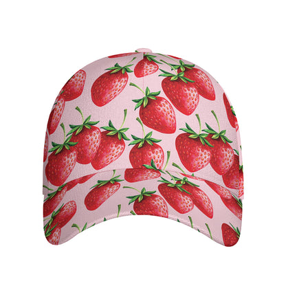 Strawberry Fruit Pattern Print Baseball Cap