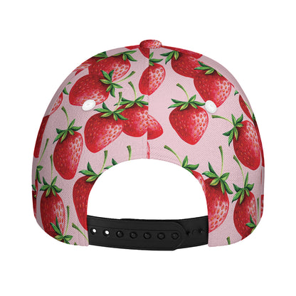 Strawberry Fruit Pattern Print Baseball Cap