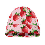 Strawberry Fruit Pattern Print Beanie