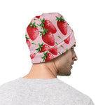 Strawberry Fruit Pattern Print Beanie