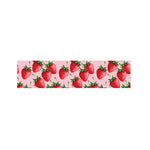 Strawberry Fruit Pattern Print Bed Runner