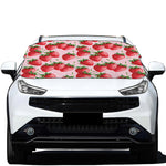 Strawberry Fruit Pattern Print Car Windshield Snow Cover