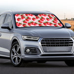 Strawberry Fruit Pattern Print Car Windshield Sun Shade