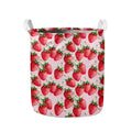Strawberry Fruit Pattern Print Collapsible Laundry Basket
