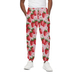 Strawberry Fruit Pattern Print Cotton Pants
