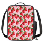Strawberry Fruit Pattern Print Crossbody Lunch Bag
