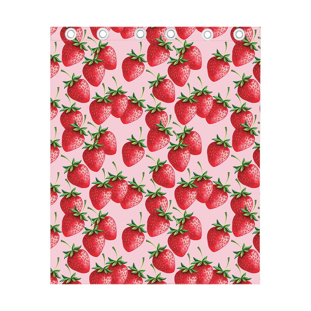 Strawberry Fruit Pattern Print Curtain