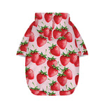 Strawberry Fruit Pattern Print Dog Zip Up Hoodie