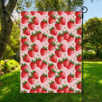 Strawberry Fruit Pattern Print Garden Flag