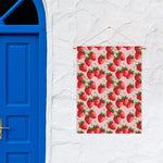 Strawberry Fruit Pattern Print Garden Flag