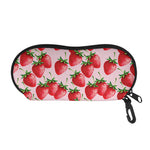 Strawberry Fruit Pattern Print Glasses Case