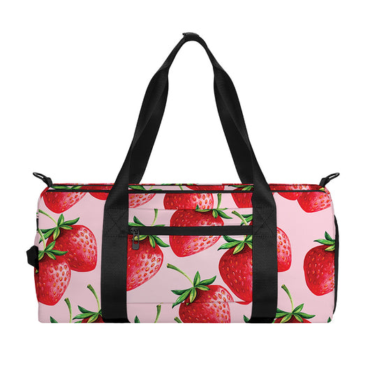 Strawberry Fruit Pattern Print Gym Bag