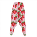 Strawberry Fruit Pattern Print Hammer Pants