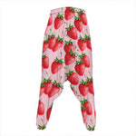 Strawberry Fruit Pattern Print Hammer Pants