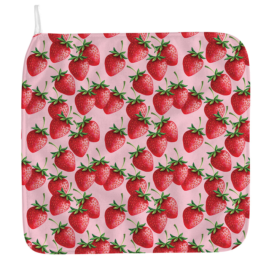 Strawberry Fruit Pattern Print Hand Towel