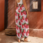 Strawberry Fruit Pattern Print Harem Pants