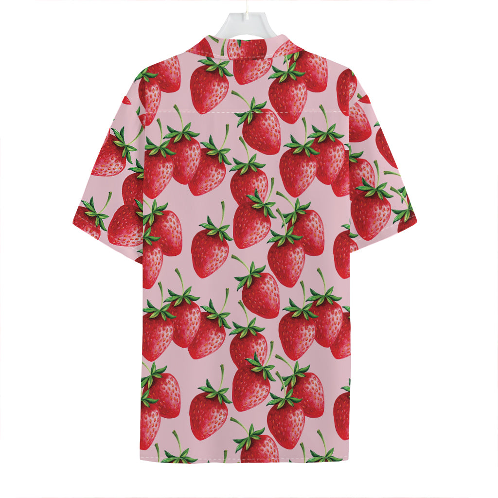 Strawberry Fruit Pattern Print Hawaiian Shirt
