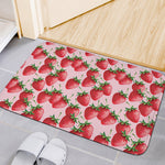 Strawberry Fruit Pattern Print Indoor Door Mat