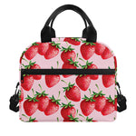 Strawberry Fruit Pattern Print Insulated Lunch Bag