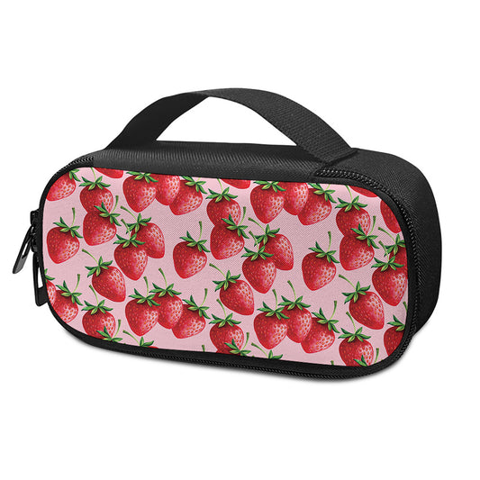 Strawberry Fruit Pattern Print Insulin Cooler Travel Case