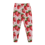 Strawberry Fruit Pattern Print Jogger Pants