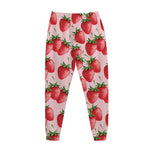 Strawberry Fruit Pattern Print Jogger Pants