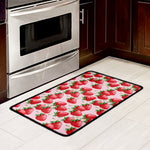 Strawberry Fruit Pattern Print Kitchen Mat