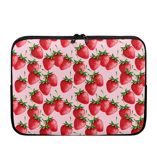 Strawberry Fruit Pattern Print Laptop Sleeve