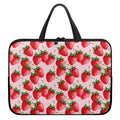 Strawberry Fruit Pattern Print Laptop Sleeve With Handle