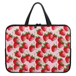 Strawberry Fruit Pattern Print Laptop Sleeve With Handle