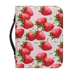 Strawberry Fruit Pattern Print Leather Bible Cover