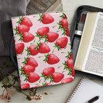 Strawberry Fruit Pattern Print Leather Bible Cover