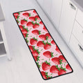 Strawberry Fruit Pattern Print Long Kitchen Mat