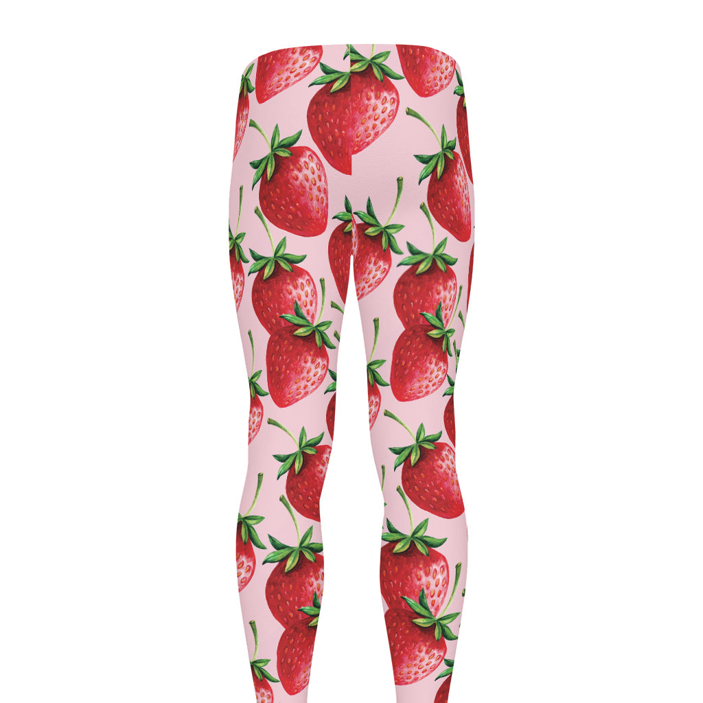 Strawberry Fruit Pattern Print Men's leggings