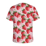 Strawberry Fruit Pattern Print Men's Sports T-Shirt