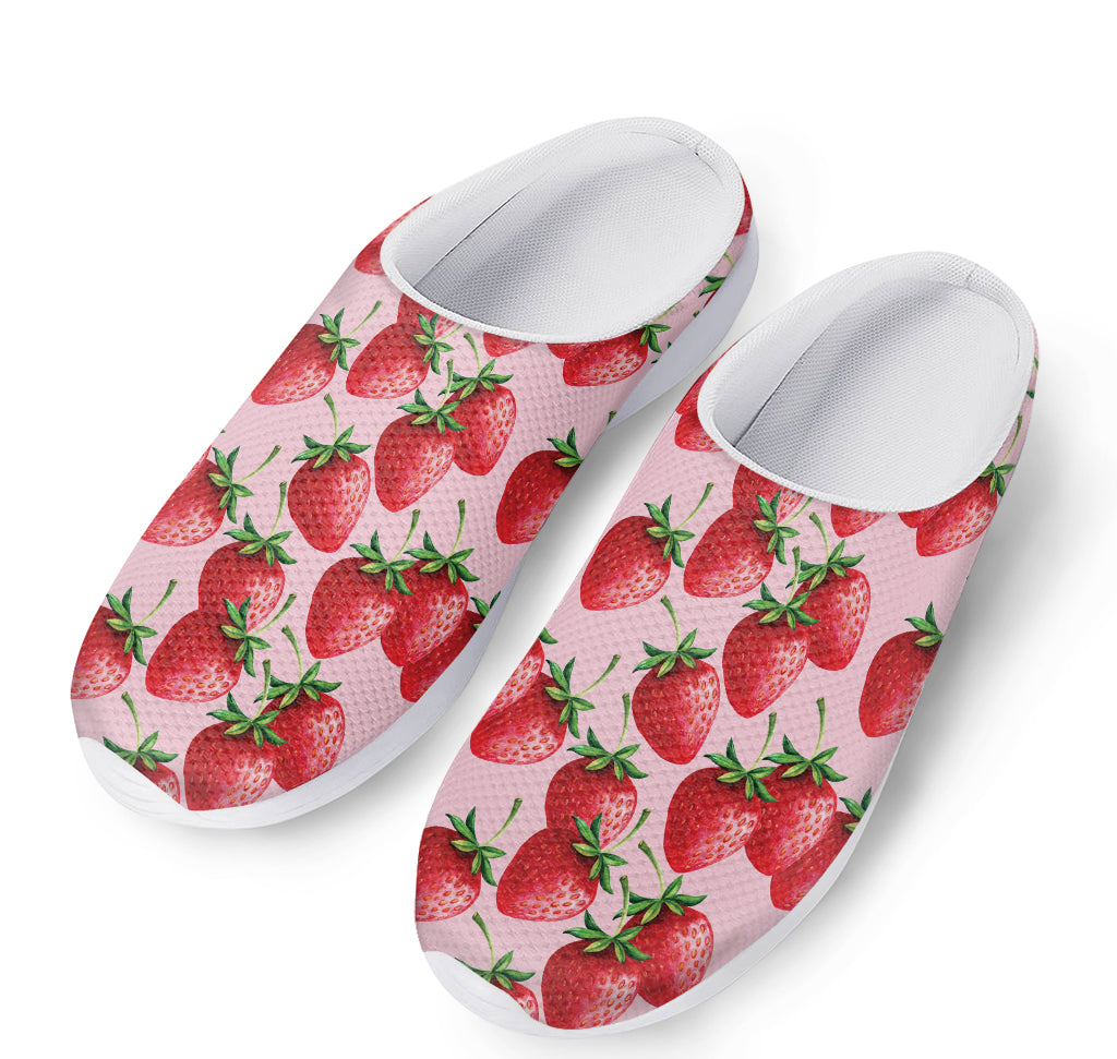 Strawberry Fruit Pattern Print Mesh Casual Shoes