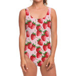 Strawberry Fruit Pattern Print One Piece Swimsuit