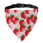 Strawberry Fruit Pattern Print Over The Collar Dog Bandana