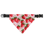 Strawberry Fruit Pattern Print Over The Collar Dog Bandana
