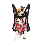 Strawberry Fruit Pattern Print Pet Carrier Backpack